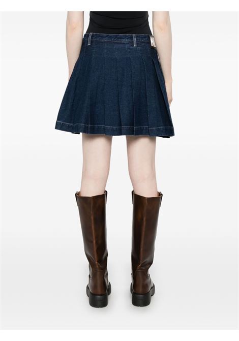 fade plated skirt woman blue in cotton HOUSE OF SUNNY | VOL2442BLUE RINSED